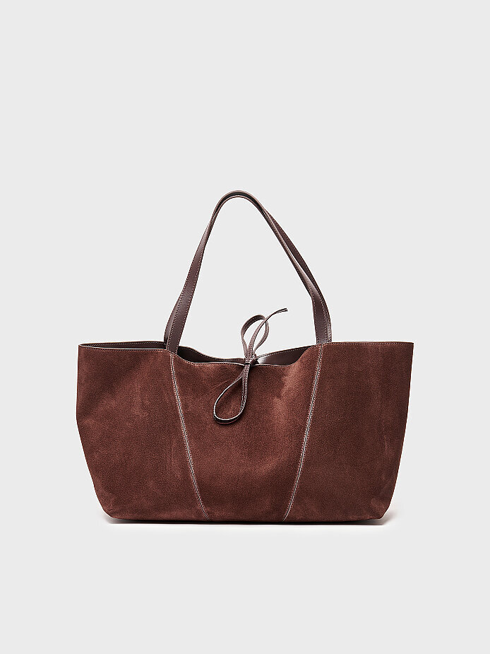 55168 KADIN ÇANTA KAHVE SÜET/KAHVE - 