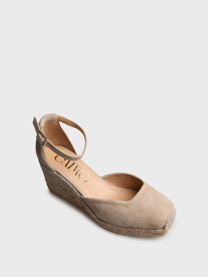 60025 KADIN TOPUKLU AYAKKABI BEJ SÜET - (1)