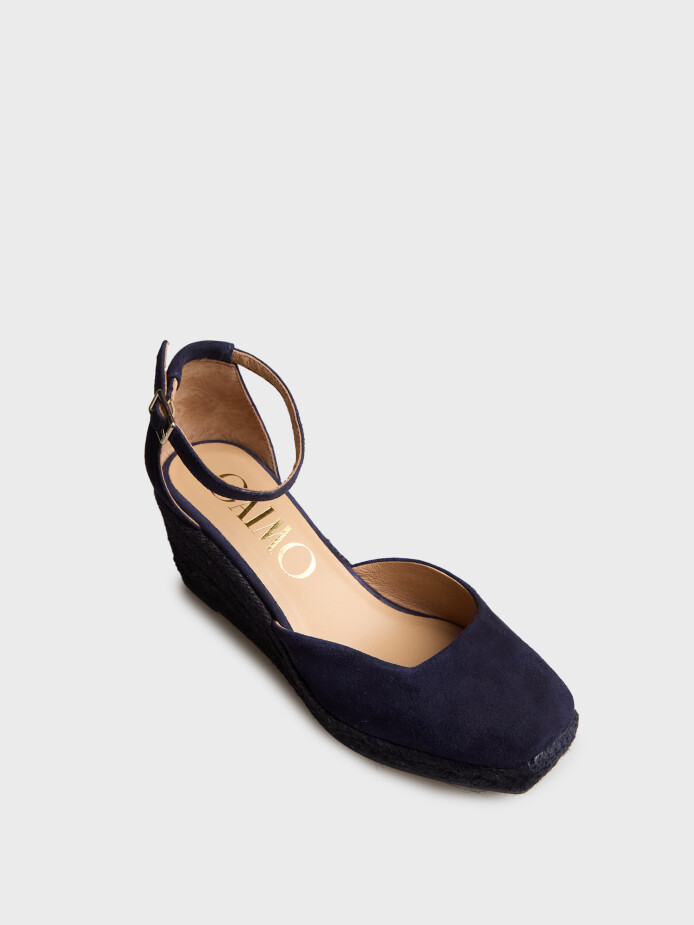 60025 KADIN TOPUKLU AYAKKABI LACİVERT SÜET - (1)