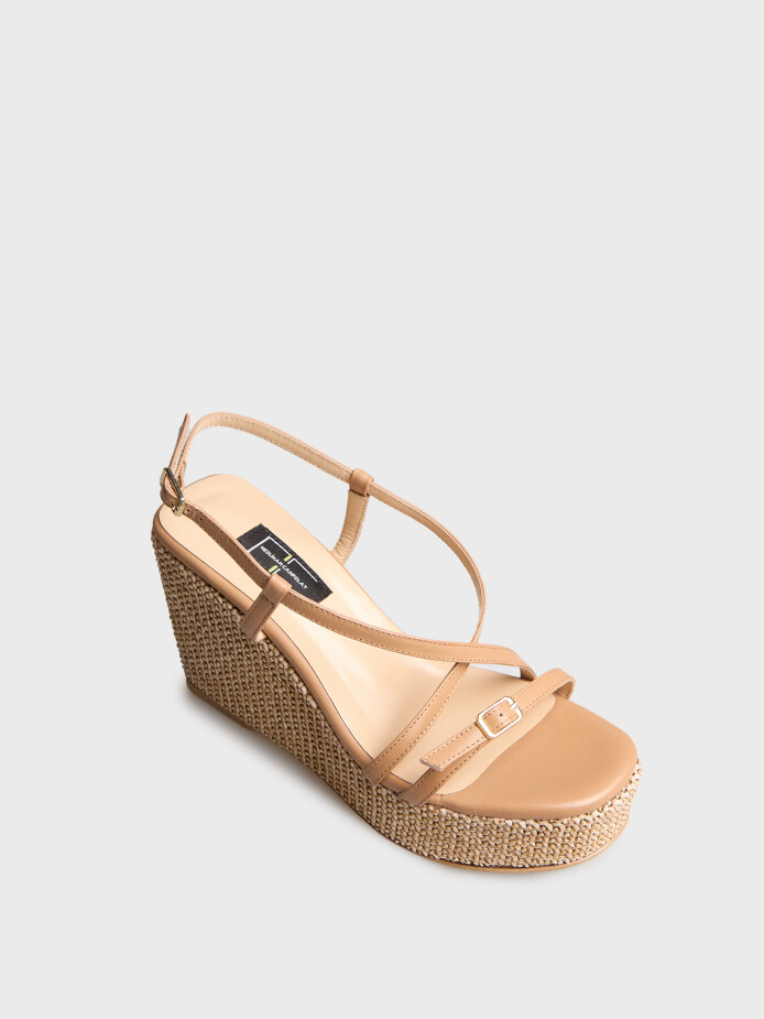 60028 KADIN TOPUKLU AYAKKABI TEN DERİ - (1)