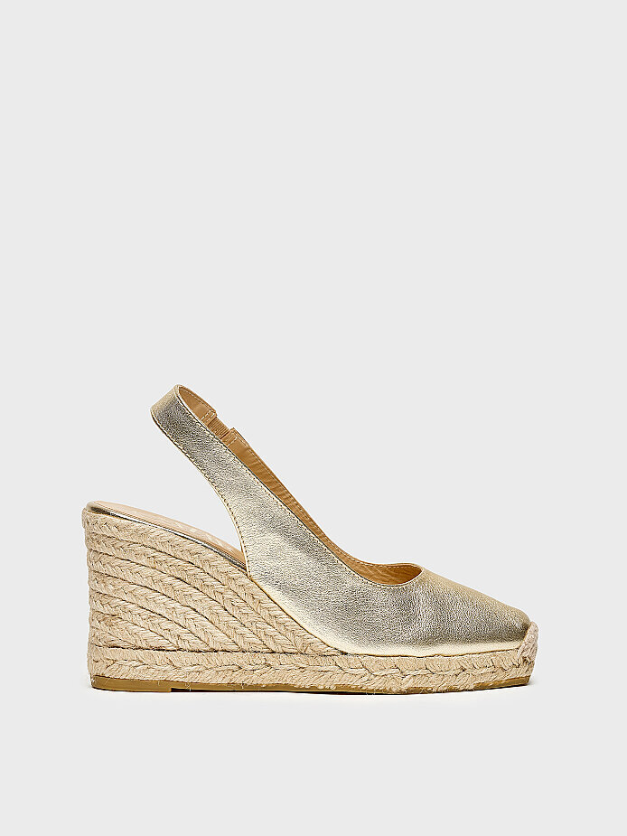 60033 KADIN DOLGU TOPUK AYAKKABI GOLD - 