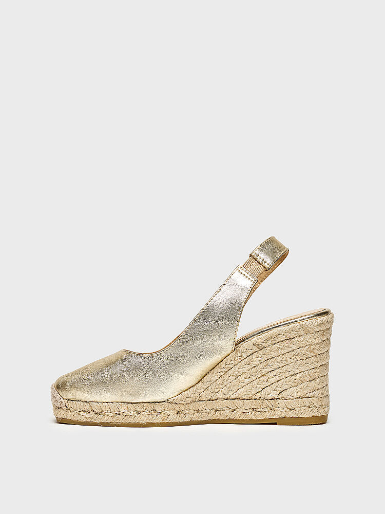 60033 KADIN DOLGU TOPUK AYAKKABI GOLD - 3