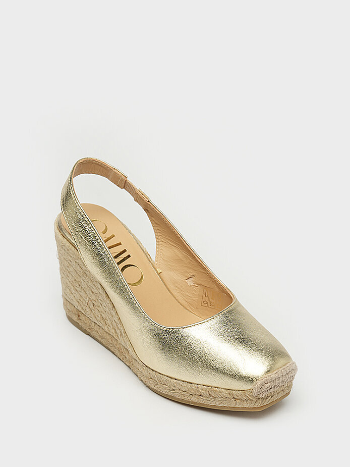 60033 KADIN DOLGU TOPUK AYAKKABI GOLD - (1)