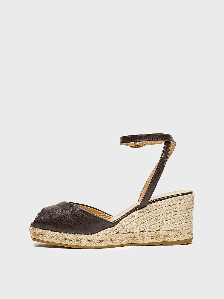 60034 KADIN DOLGU TOPUK AYAKKABI KAHVE - 3