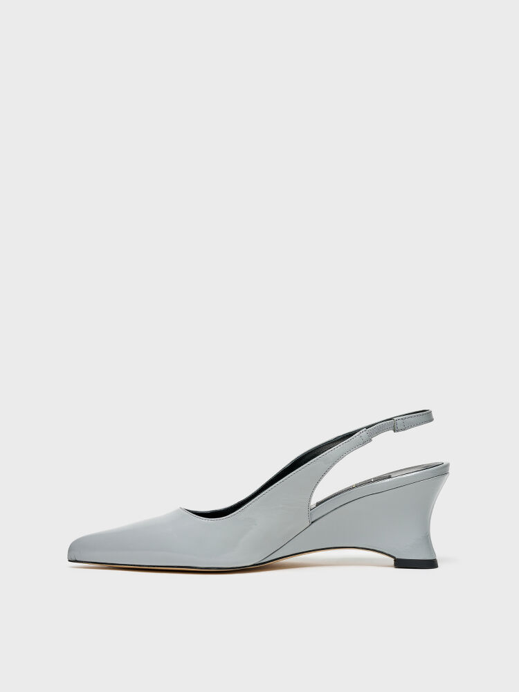 60036 KADIN DOLGU TOPUK AYAKKABI GRİ RUGAN - 3