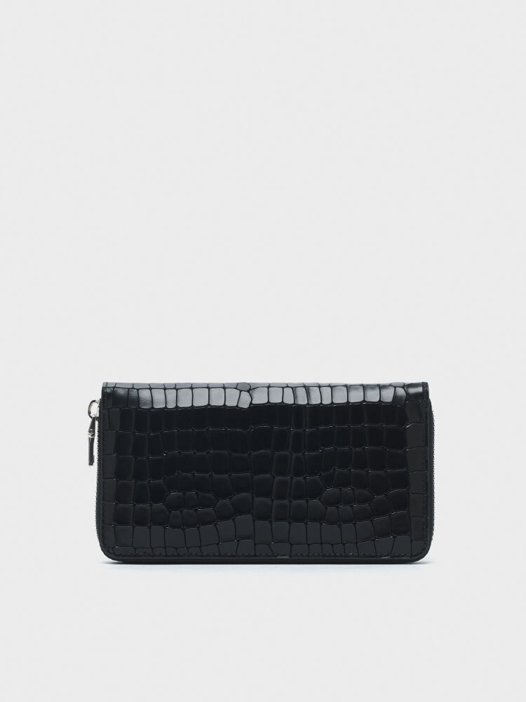 75003 CÜZDAN SİYAH KROKO - 1