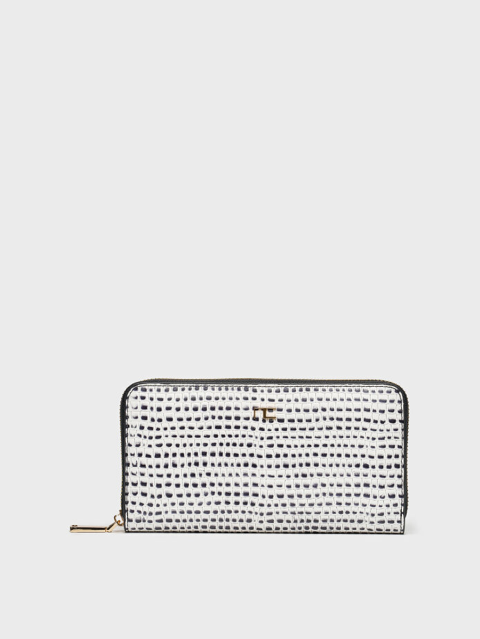 75005 CÜZDAN BEYAZ/SİYAH - 