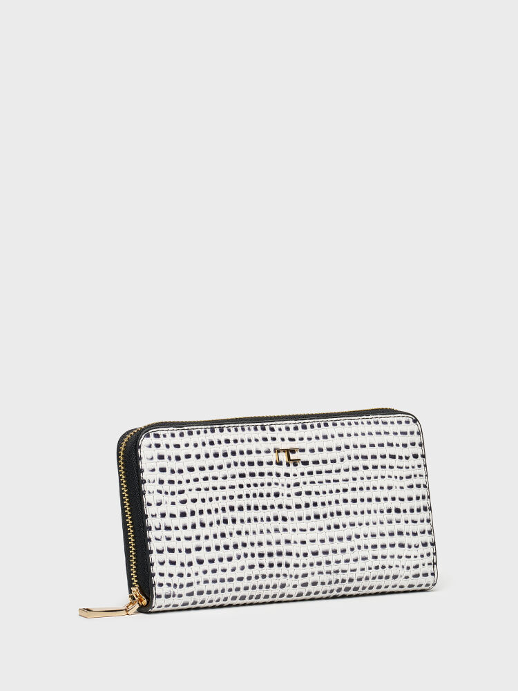 75005 CÜZDAN BEYAZ/SİYAH - 2