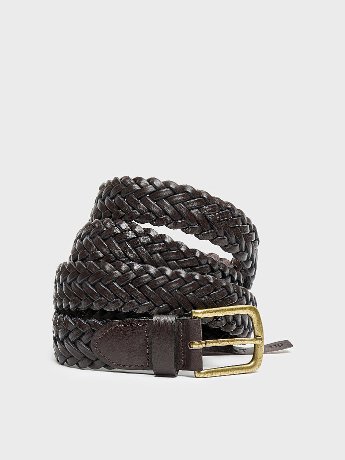 80012 KADIN KEMER KAHVE ÖRGÜ - (1)