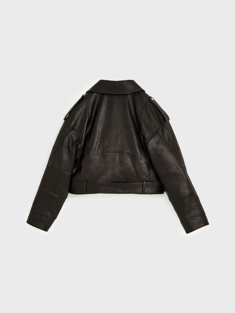 90001 DERİ CEKET SİYAH JUMBO - 3