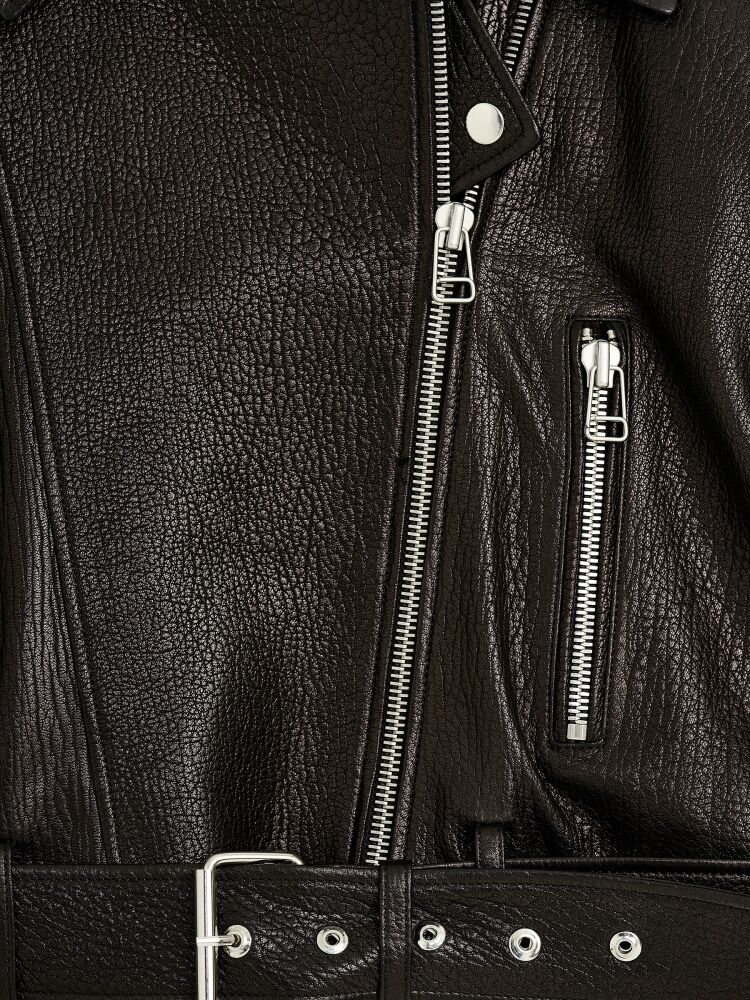 90001 DERİ CEKET SİYAH JUMBO - 5