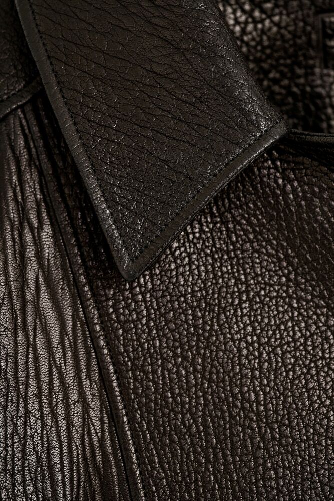 90001 DERİ CEKET SİYAH JUMBO - 6