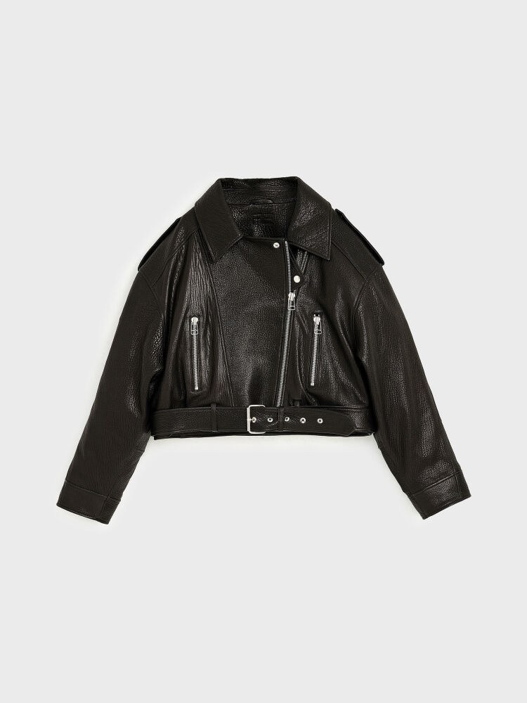 90001 DERİ CEKET SİYAH JUMBO - 1