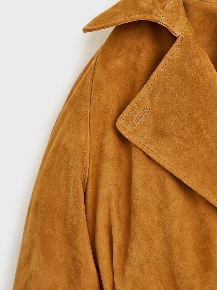 90003 DERİ CEKET CAMEL NUBUK - (1)