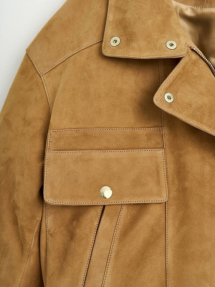 90005 DERİ CEKET VİZON NUBUK - (1)