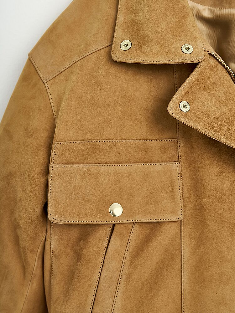 90005 DERİ CEKET VİZON NUBUK - 2