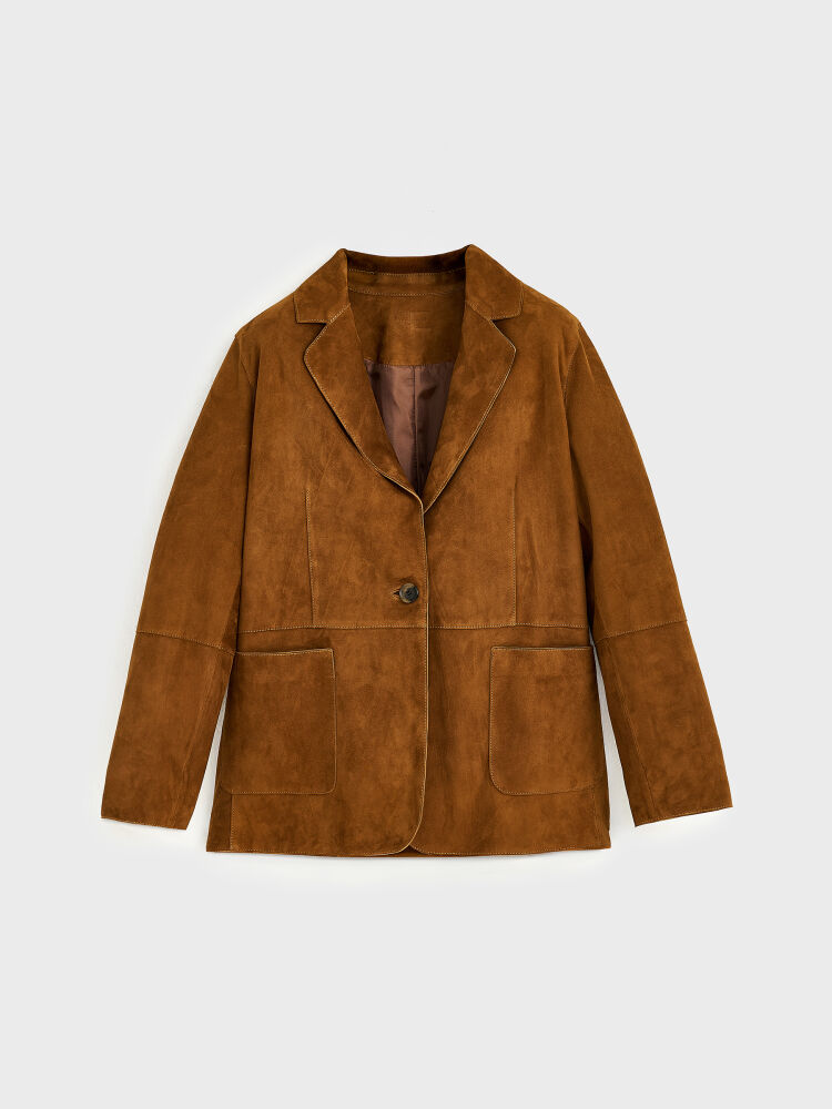 90007 DERİ CEKET TABA NUBUK - 1