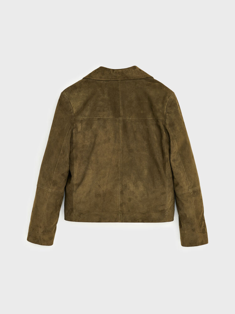 90008 DERİ CEKET HAKİ NUBUK - 3