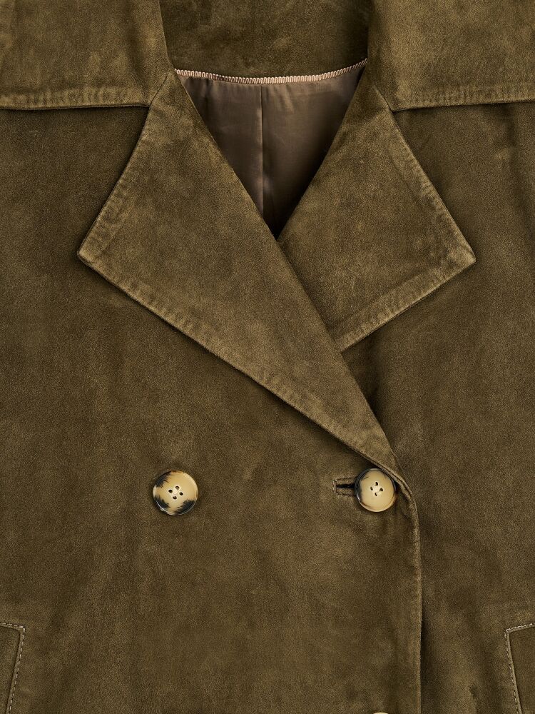 90008 DERİ CEKET HAKİ NUBUK - 2