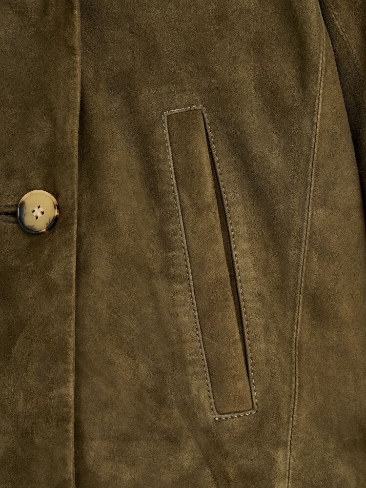 90008 DERİ CEKET HAKİ NUBUK - 4