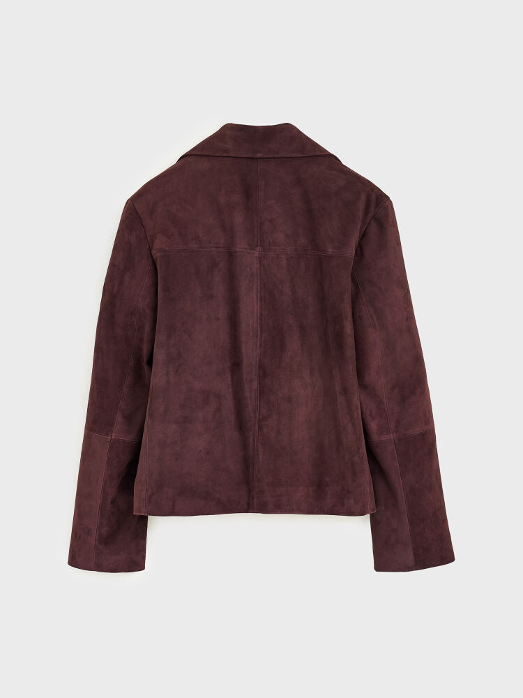 90008 DERİ CEKET MÜRDÜM NUBUK - 3