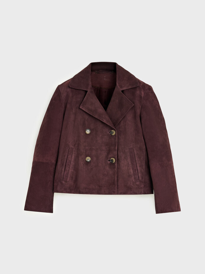 90008 DERİ CEKET MÜRDÜM NUBUK - 