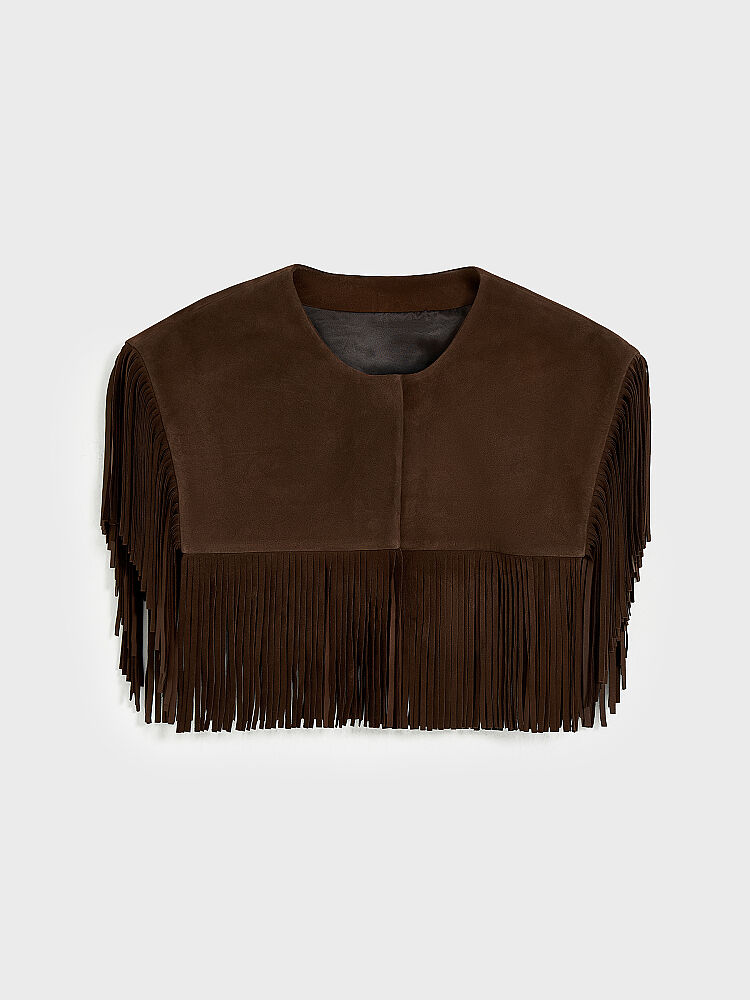 90009 KADIN BOLERO KAHVE NUBUK - 1