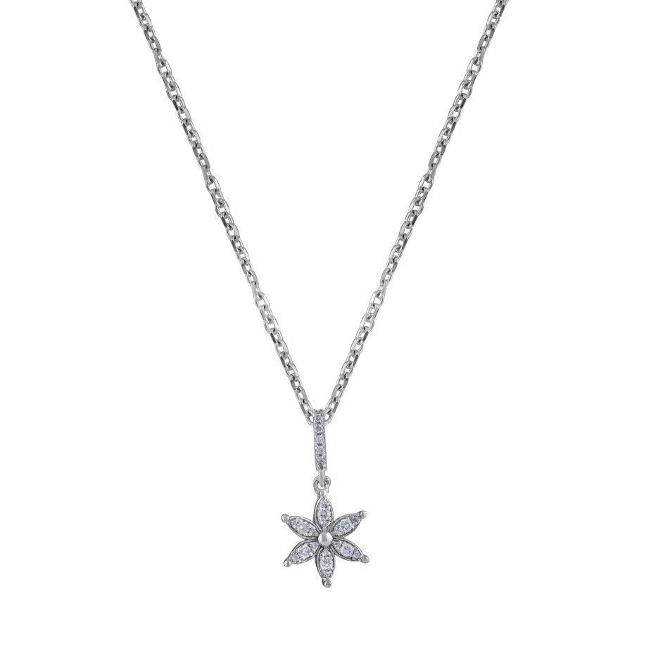 18 AYAR BEYAZ ALTIN 0,12 KARAT PIRLANTA KOLYE					 - (1)