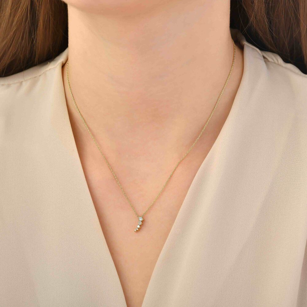 18 AYAR GOLD ALTIN 0,17 KARAT PIRLANTA KOLYE					 - 3