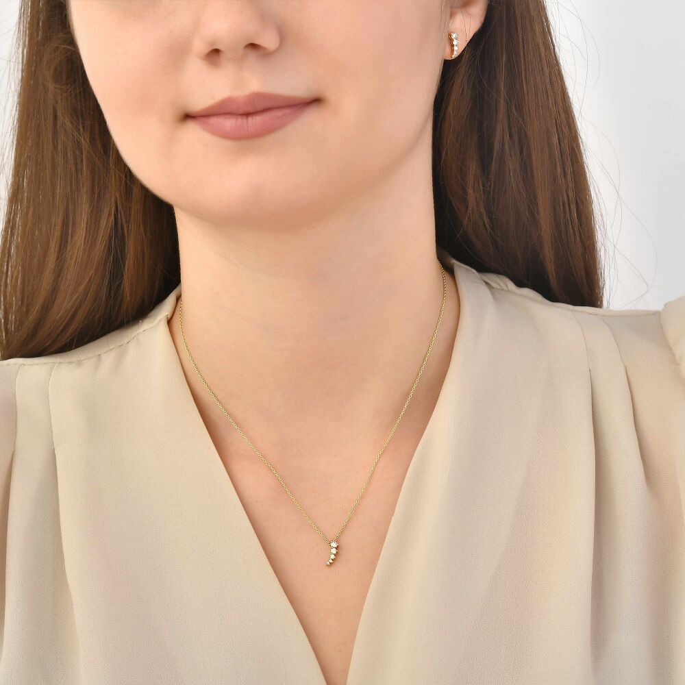 18 AYAR GOLD ALTIN 0,17 KARAT PIRLANTA KOLYE					 - 4