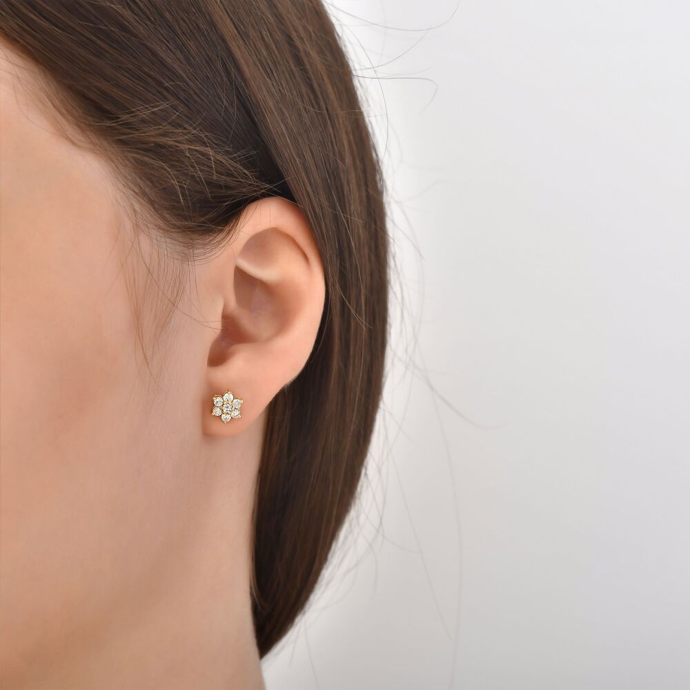 18 AYAR GOLD ALTIN 0,58 KARAT PIRLANTA KÜPE					 - 4