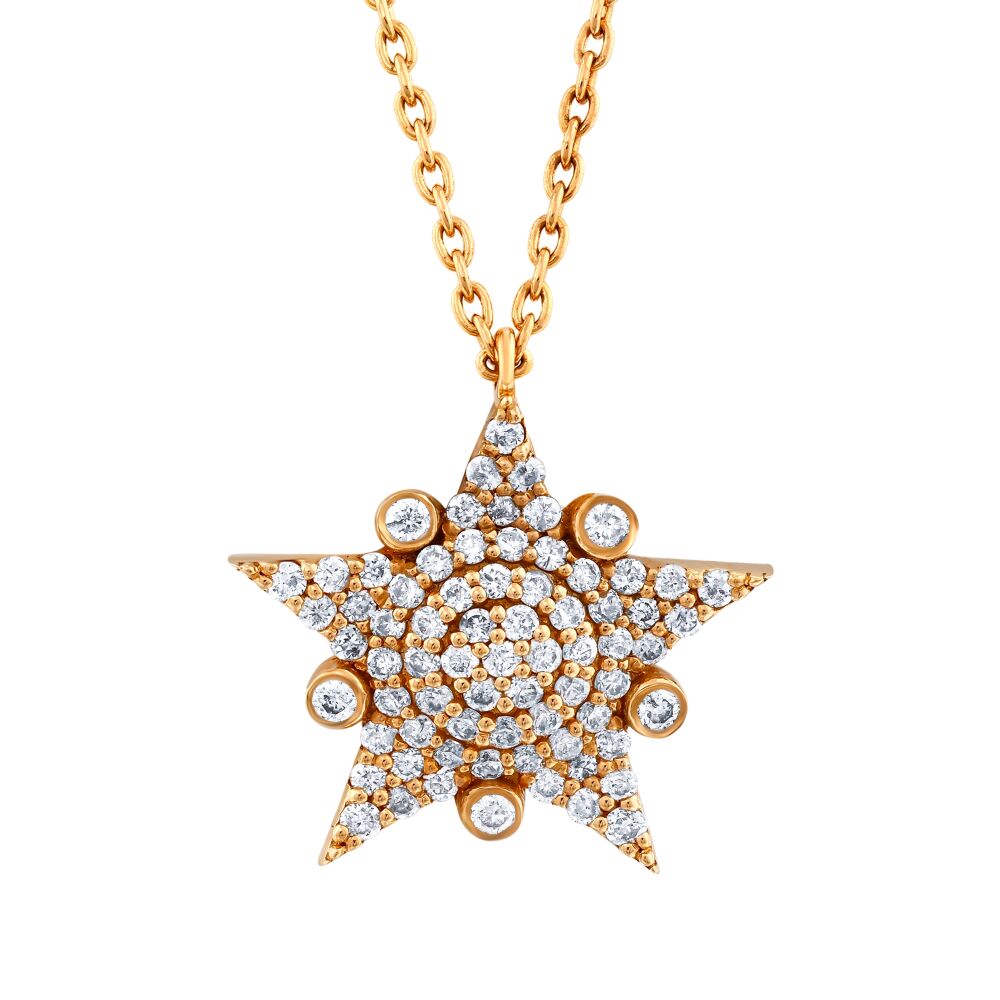 18 AYAR ROSE ALTIN 0,27 KARAT PIRLANTA KOLYE					 - 1