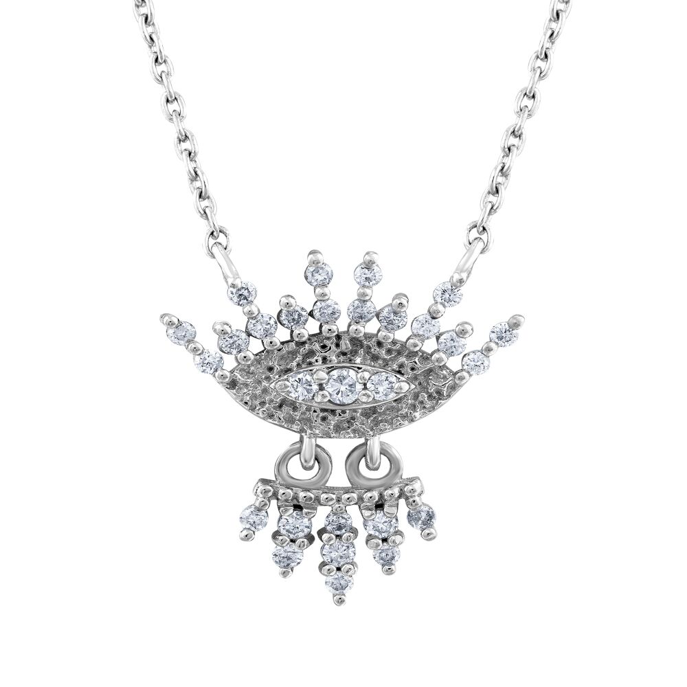 18 AYAR BEYAZ ALTIN 0,21 KARAT PIRLANTA KOLYE					 - 1