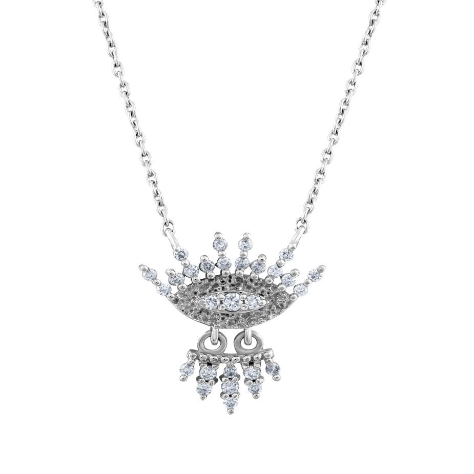 18 AYAR BEYAZ ALTIN 0,21 KARAT PIRLANTA KOLYE					 - (1)