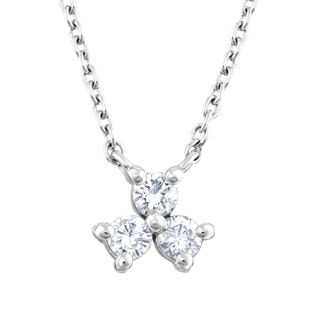 18 AYAR BEYAZ ALTIN 0,18 KARAT PIRLANTA KOLYE					 - 1