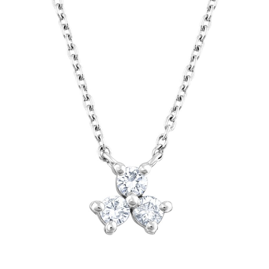 18 AYAR BEYAZ ALTIN 0,18 KARAT PIRLANTA KOLYE					 - (1)