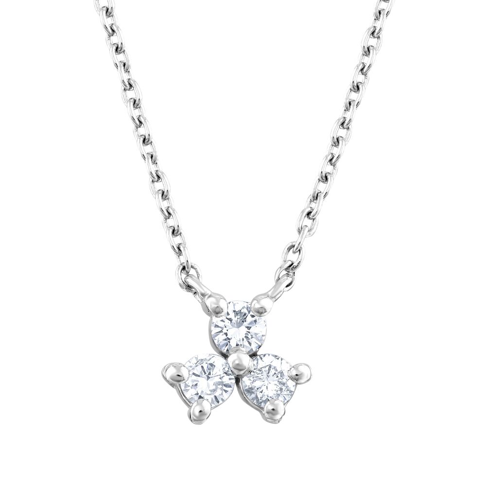 18 AYAR BEYAZ ALTIN 0,18 KARAT PIRLANTA KOLYE					 - 2