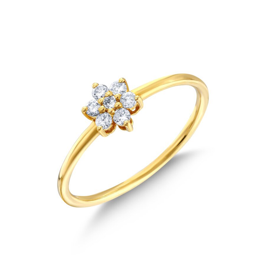 18 AYAR GOLD ALTIN 0,17 KARAT PIRLANTA YÜZÜK					 - (1)