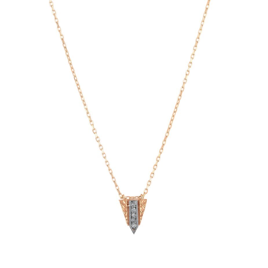 14 AYAR ROSE ALTIN 0,03 CT PIRLANTA KOLYE					 - 