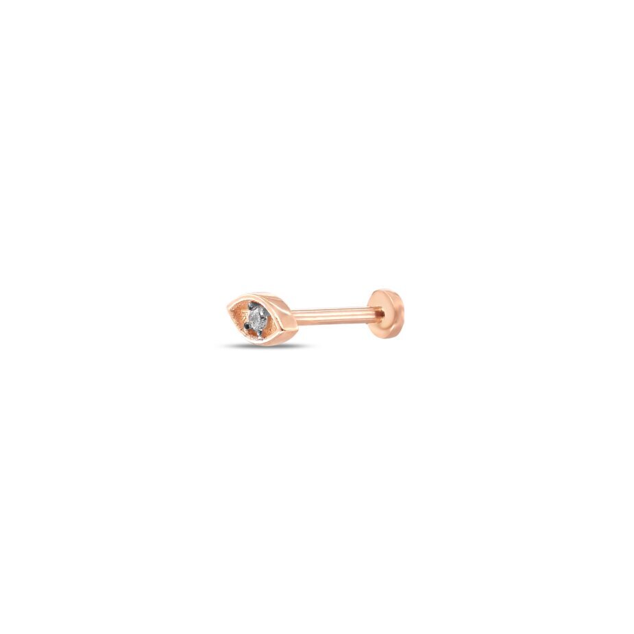 14 AYAR ROSE ALTIN 0,02 CT GÖZ PIRLANTA TRAGUS					 - 