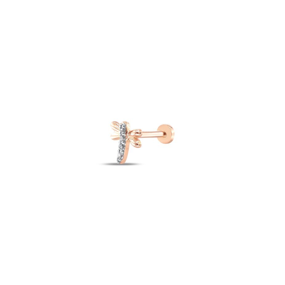 14 AYAR ROSE ALTIN 0,03 CT YUSUFÇUK PIRLANTA TRAGUS					 - 
